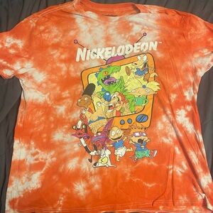 Nickelodeon Orange and White Tee
